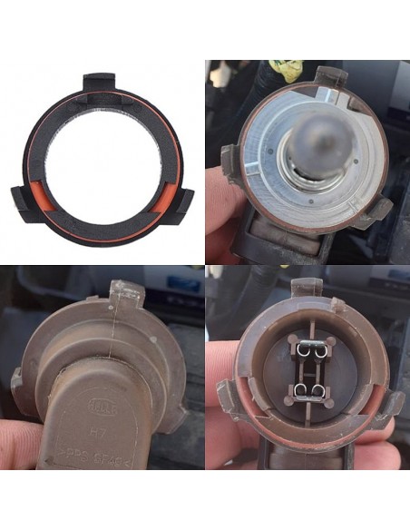Adaptor, suport led H7 soclu far auto pentru Opel Astra G, an fabricatie 2001, faza scurta si lunga