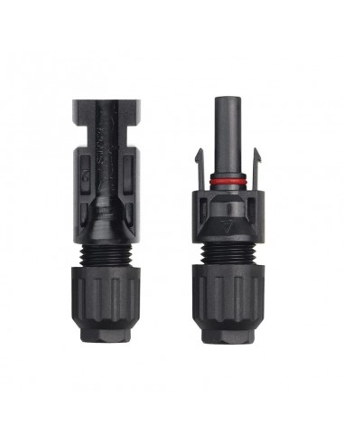 Set conectori, mufe MC4 1000V DC 30A mama și tată pt. conductori, cabluri solare de 4-6mm pt. panouri fotovoltaice