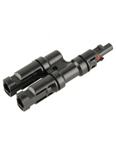 Set Conectori, mufe MC4 1 la 2T branch, ramnificati 1000V DC 30A pt. conductor, cablu solar de 4-6 mm, panouri fotovoltaice 2