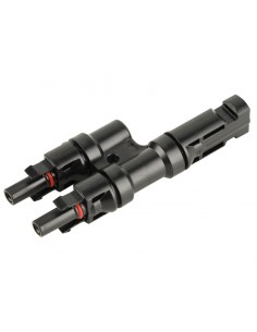 Set Conectori, mufe MC4 1 la 2T branch, ramnificati 1000V DC 30A pt. conductor, cablu solar de 4-6 mm, panouri fotovoltaice