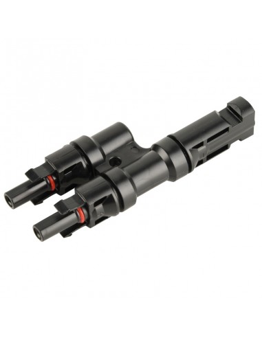 Set Conectori, mufe MC4 1 la 2T branch, ramnificati 1000V DC 30A pt. conductor, cablu solar de 4-6 mm, panouri fotovoltaice