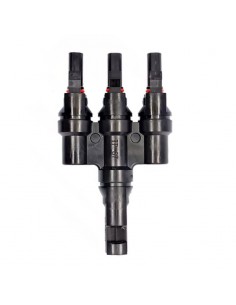 Set conectori, mufe MC4 1 la 3T branch, ramnificati 1000V DC 30A pt. conductori, cabluri solare de 4-6 mm panouri fotovoltaice