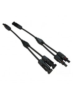 Set conectori, mufe MC4 1 la 2Y branch, bifurcati 1000V DC 30A pt. conductor, cablu solar de 4-6 mm panouri fotovoltaice