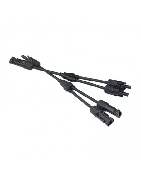 Set conectori, mufe MC4 1 la 2Y branch, bifurcati 1000V DC 30A pt. conductor, cablu solar de 4-6 mm panouri fotovoltaice
